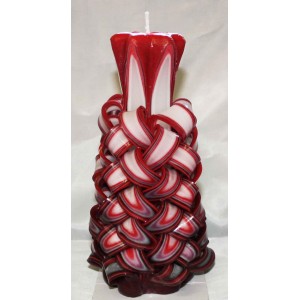 Ručně řezaná svíčka 20cm