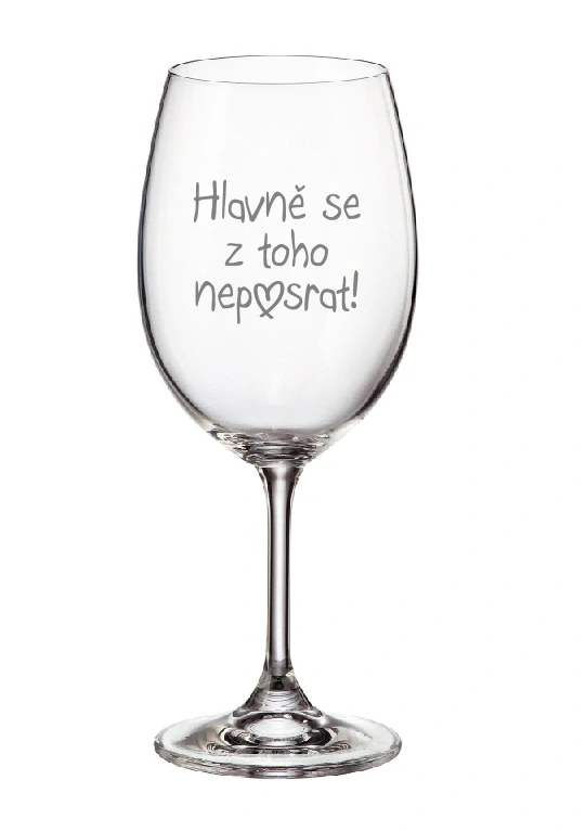 Pískovaná sklenička Nep♥srat