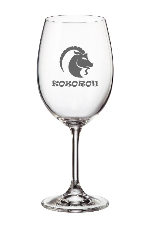 Pískovaná sklenička Kozoroh