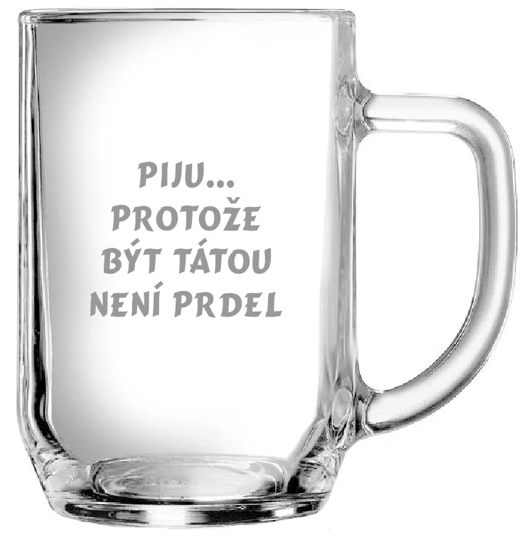 Půllitr s textem Táta