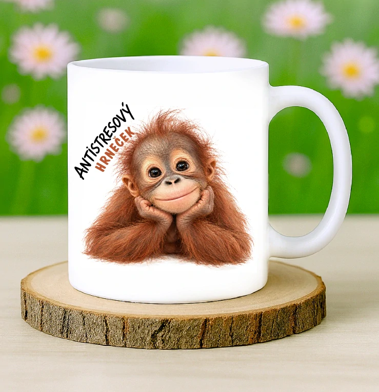 Antistresový hrnek Orangutan