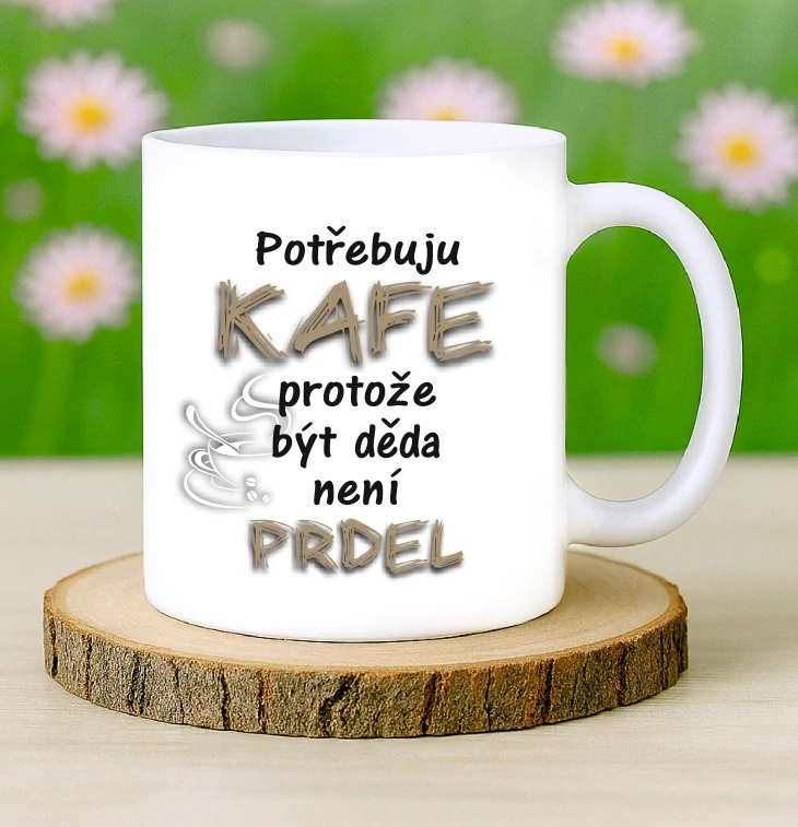 Hrneček Piju kafe - děda