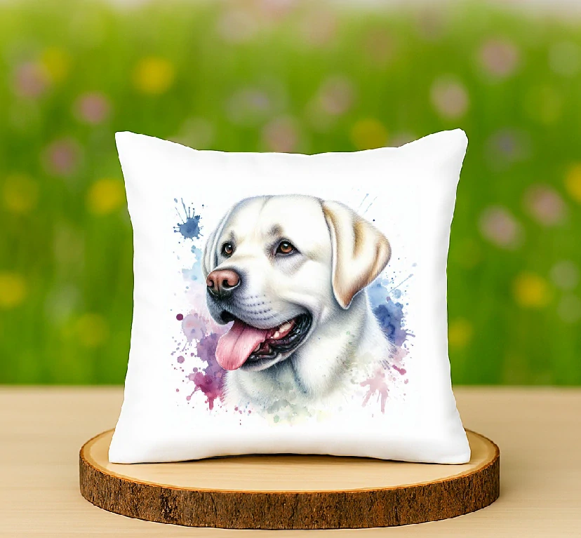 Polštář Labrador bílý