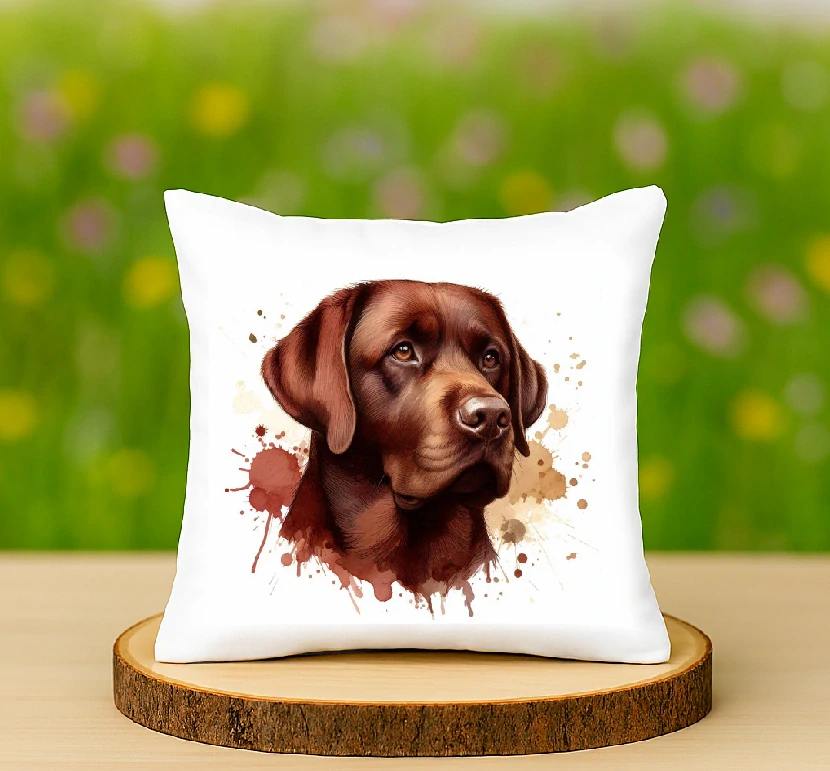 Polštář Labrador hnědý