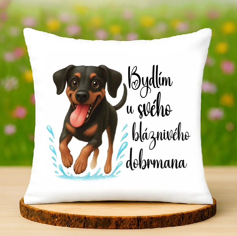 Polštář Dobrman
