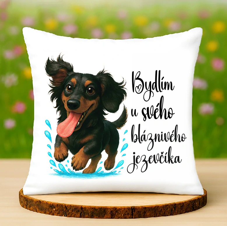 Polštář Jezevčík dlouhosrstý