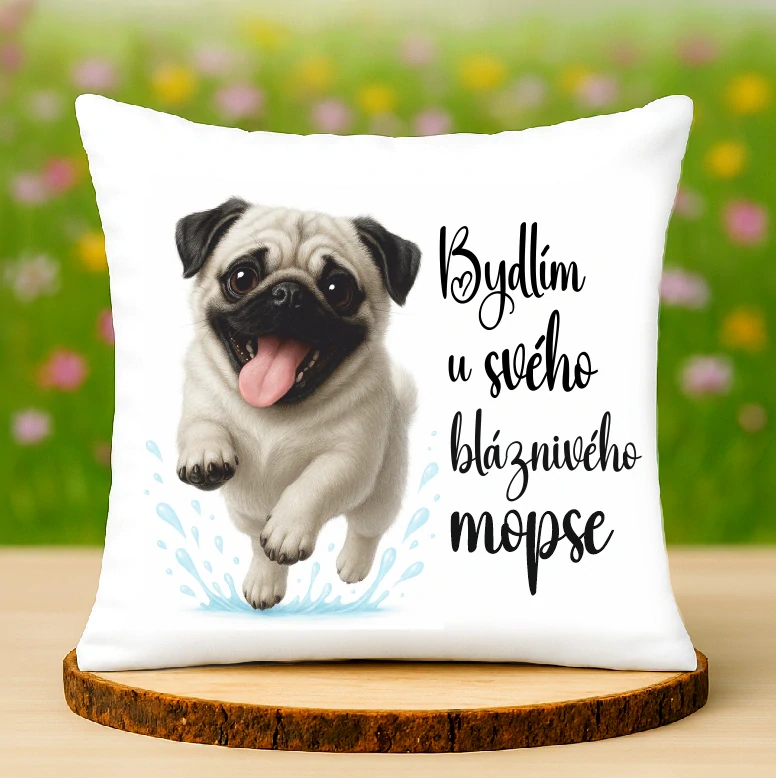Polštář Mops