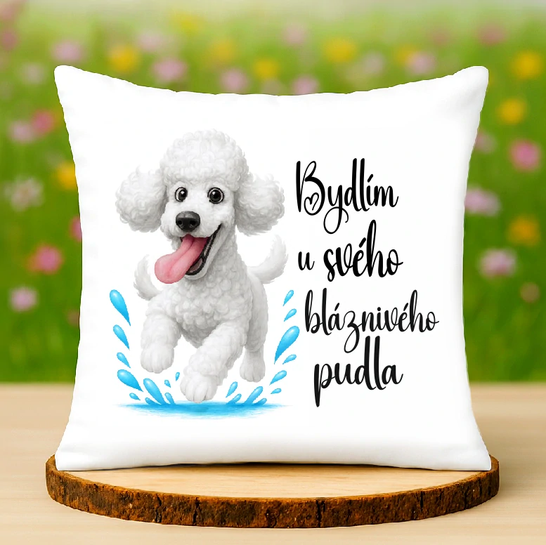 Polštář Pudl bílý
