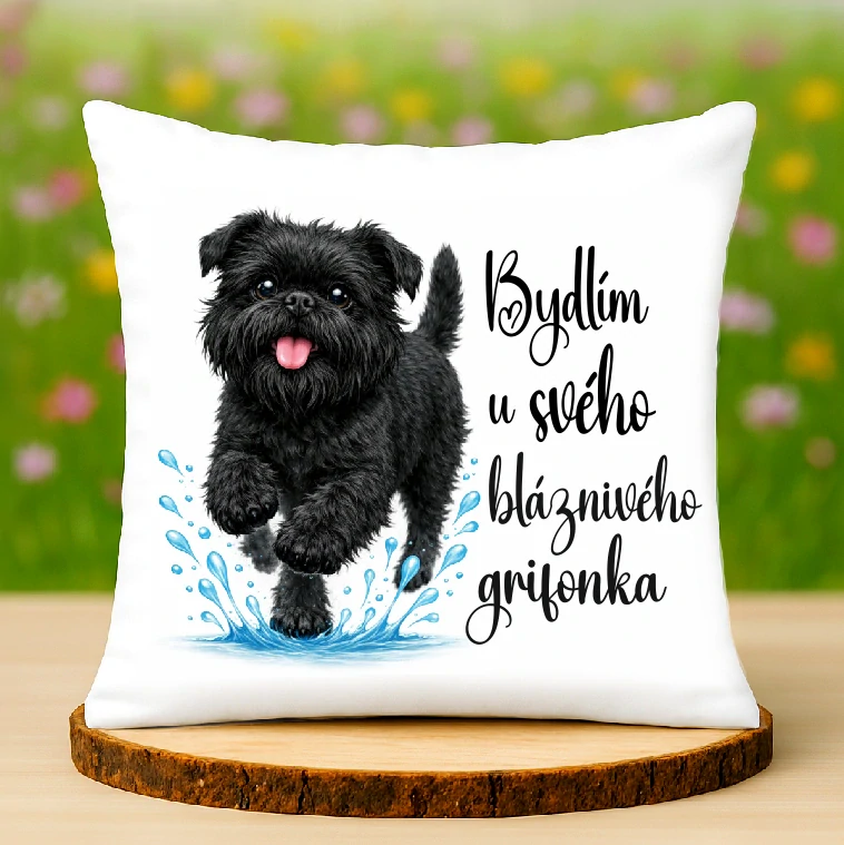 Polštář Bruselský grifonek