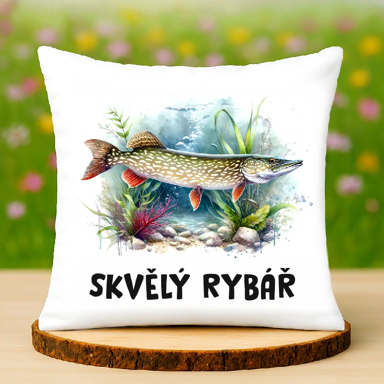 Polštář Štika rybář