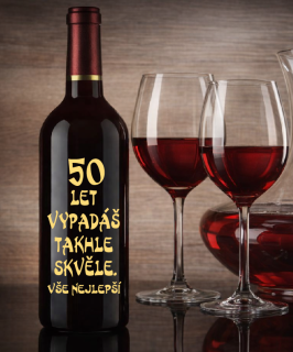 Moravské víno s číslem 50