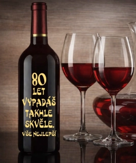 Moravské víno s číslem 80
