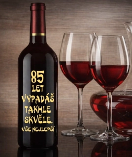 Moravské víno s číslem 85