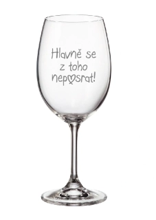 Pískovaná sklenička Nep♥srat