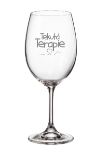 Pískovaná sklenice Tekutá terapie