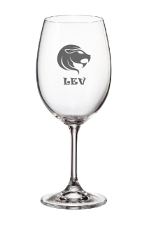 Pískovaná sklenička Lev