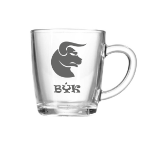 Skleněný hrnek Býk