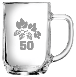 Půllitr s číslem 50