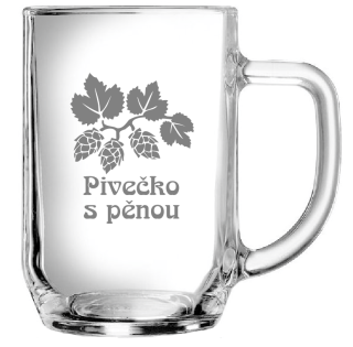 Půllitr Pivečko s pěnou