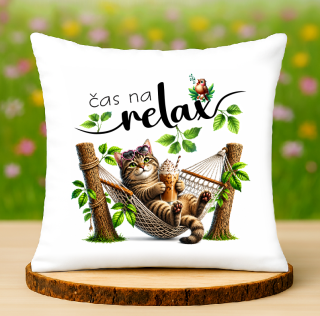 Polštář relax kočka