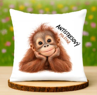 Antistresový polštář Orangutan
