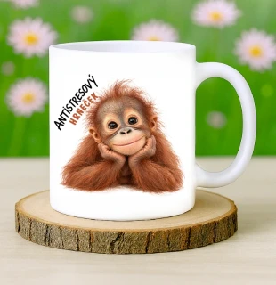 Antistresový hrnek Orangutan