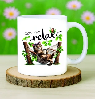 Hrneček Čas na relax kočka