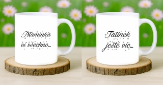 Hrnečky duo maminka+tatínek