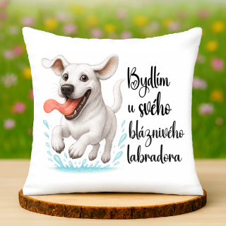 Polštář Labrador bílý