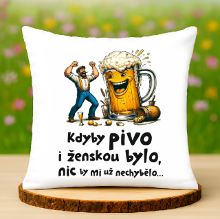 Polštář Pivo